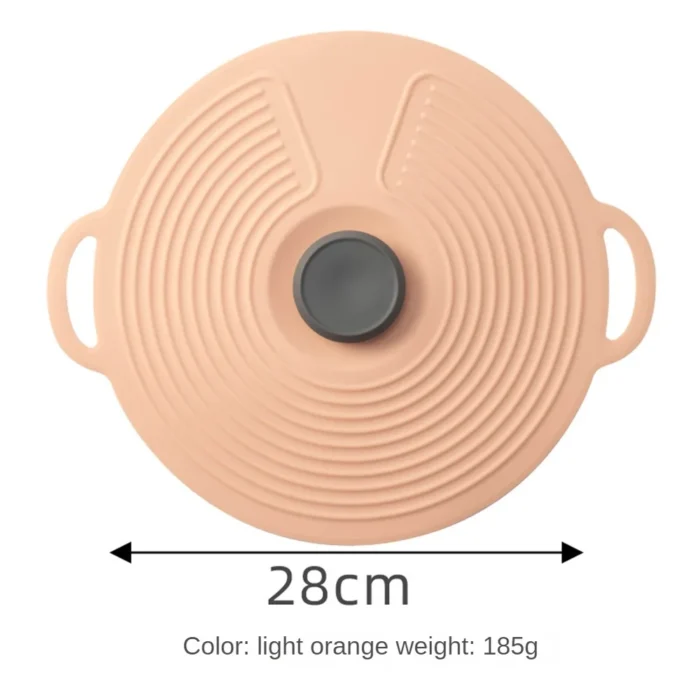 Silicone Preservation Cover - High-Temperature Resistant, Washable Pot Cover for Preventing Overflow in the Kitchen