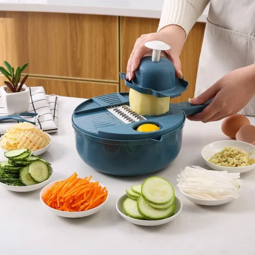 Eco-Friendly Manual Salad Vegetable Chopper – Durable Grater for Cutting Carrots, Potatoes, and More