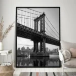 High-Quality Retro Black and White Vintage Photo Poster | Classic Wall Art Decor for Home and Room
