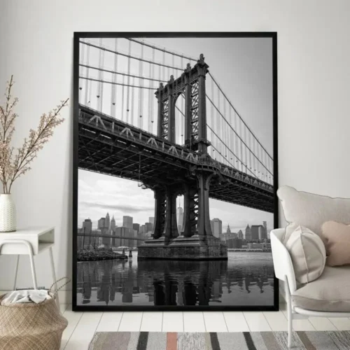High-Quality Retro Black and White Vintage Photo Poster | Classic Wall Art Decor for Home and Room