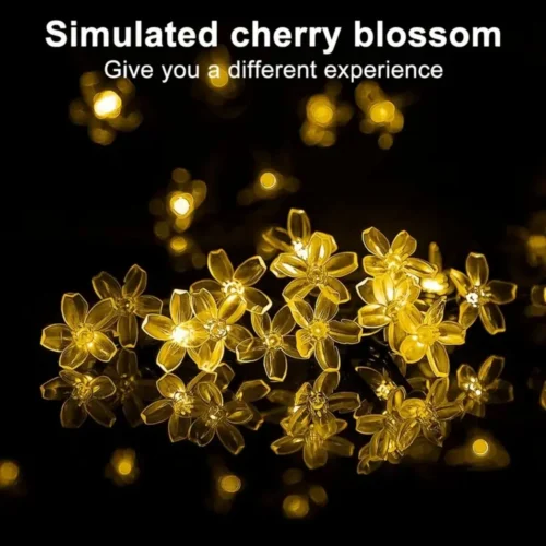 Magical Solar Flower Fairy Light String – Flower-Shaped Solar Decorative Lights for Outdoor