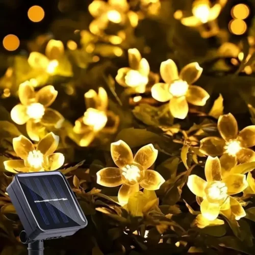 Magical Solar Flower Fairy Light String – Flower-Shaped Solar Decorative Lights for Outdoor