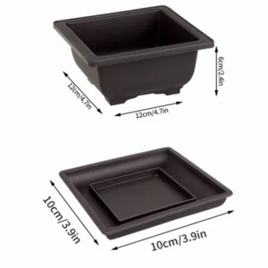 Imitation Purple Clay Flowerpots: Ideal for Succulent Plants, Outdoor Garden Landscape, Bonsai Pot with Trays