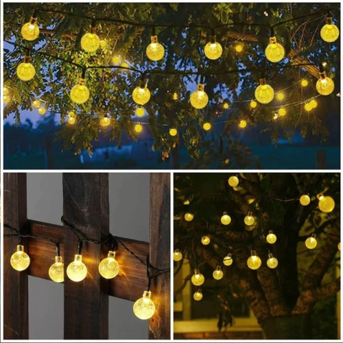 Solar outdoor decor light strings multiple sets