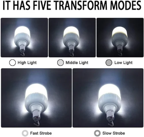 Versatile Portable Rechargeable LED Light – Multifunctional Emergency Light with 3 Modes