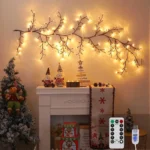 96LED/72LED Tree Branch Lamp – 8 Modes, USB/Solar Powered Bendable Willow Vine Branch Lights for Home Lighting