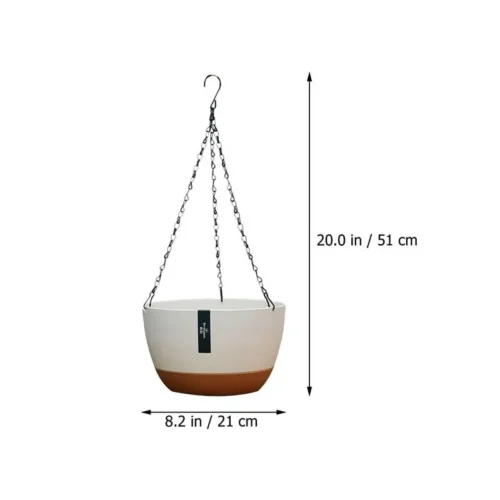 Elegant Set of Hanging Plant Pots – Baskets for Flowers and Watering