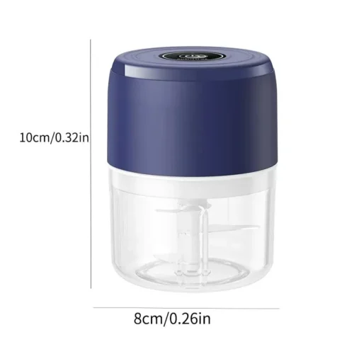 Compact USB Electric Food Chopper & Garlic Crusher - Mini Grinder for Meat, Vegetables, and Kitchen Use