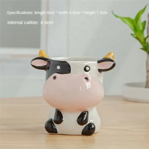 Flower Pot Cute Animal Pot – Ceramic Succulent Plant Pot for Home Décor