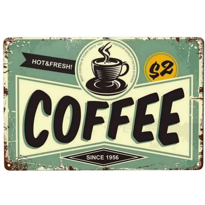 Come in we are open coffee beer tea Metal Tin Signs Posters Plate Wall Decor for Bars Restaurant Cafe Clubs Retro Posters Plaque