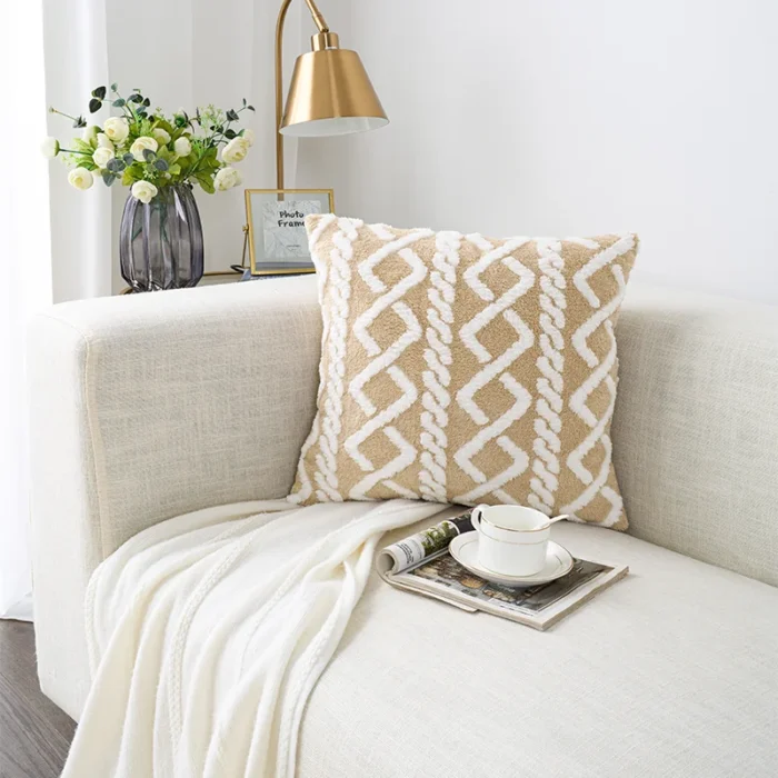 Retro Fluffy Soft Pillowcase - Decorative Home Pillows