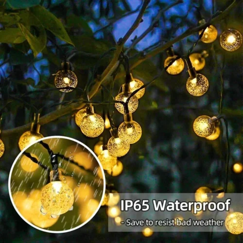Solar outdoor decor light strings multiple sets