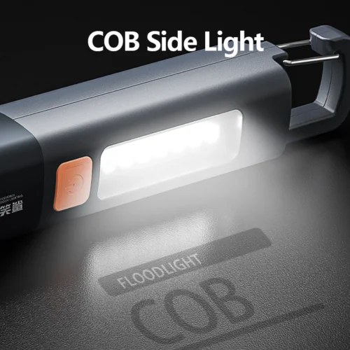 Tactic LED Tactical Flashlight – Super Bright USB Rechargeable Flashlight for Outdoor Use