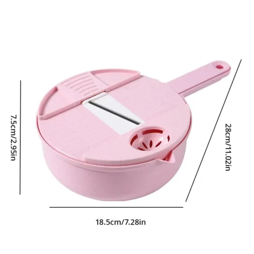 Eco-Friendly Manual Salad Vegetable Chopper – Durable Grater for Cutting Carrots, Potatoes, and More
