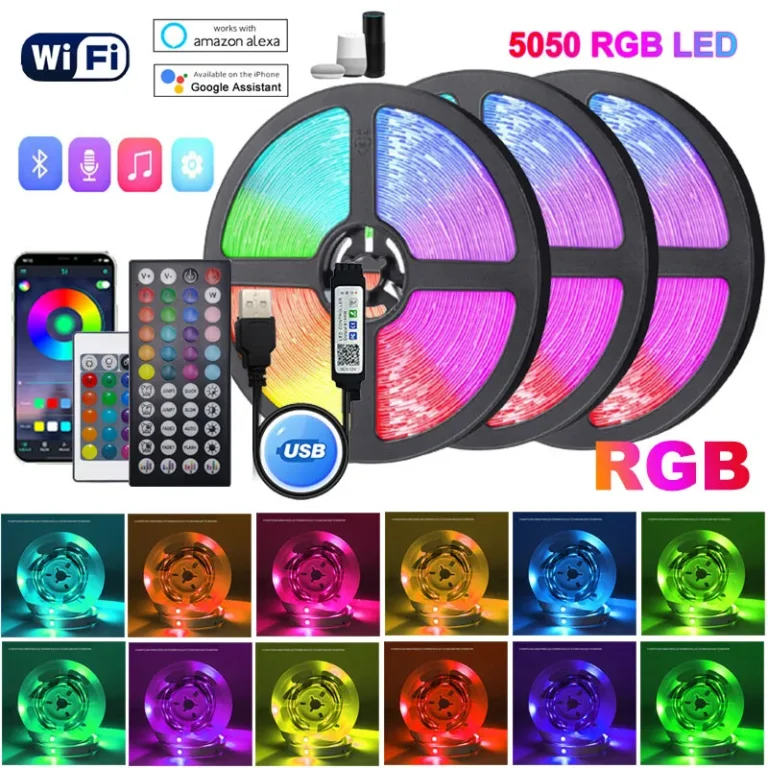 5050 Led Strip 5V Ice Tape With Wifi Bluetooth Remote Control For Tv Kitchen 5M 10M Tura Led Lights For Colorful Children Room