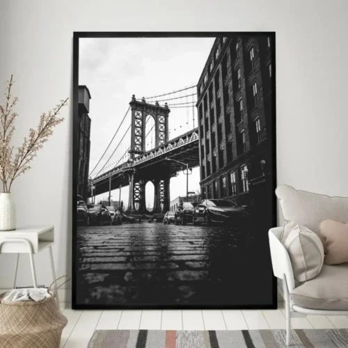 High-Quality Retro Black and White Vintage Photo Poster | Classic Wall Art Decor for Home and Room