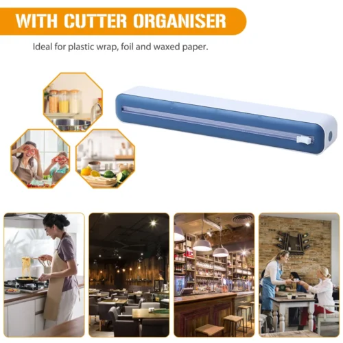 Multi-functional Plastic Cling Film Cutter - Magnetic Wrap Dispenser for Kitchen