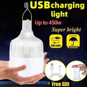 USB Rechargeable LED Multifunctional Emergency Light – Portable Lantern for House, Outdoor, BBQ, and Camping