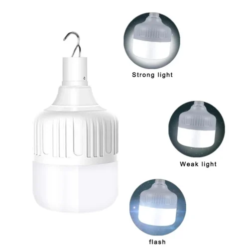 Small Emergency LED – USB Rechargeable Portable Lantern with Hook