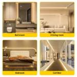 Waterproof LED Strip Light – 220V, High Brightness 120 LEDs/m, with Switch for Home, Kitchen, Outdoor Garden Decoration