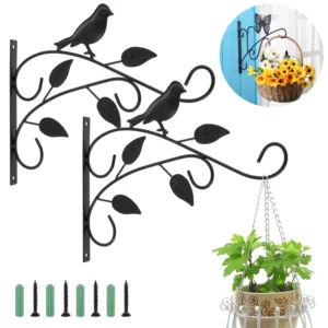 Stylish Indoor and Outdoor Wall Plant Holder – Metal Hanging Basket for Plants