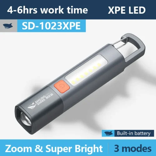 Tactic LED Tactical Flashlight – Super Bright USB Rechargeable Flashlight for Outdoor Use