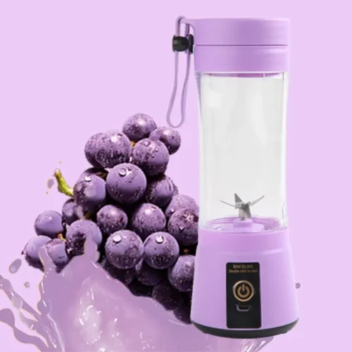 Compact USB Portable Fruit Juice Blender – 6-Blade Mini Juicer for Home & Travel