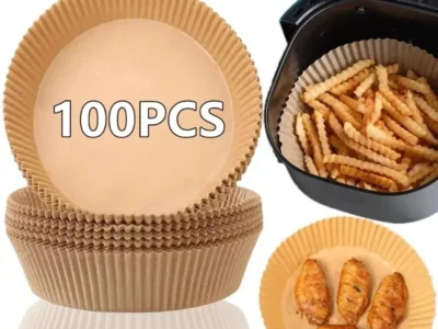 Air Fryer Disposable Paper Liners - Non-Stick Parchment Paper Filters for Air Fryers | 25/50/100pcs Baking Paper Liners