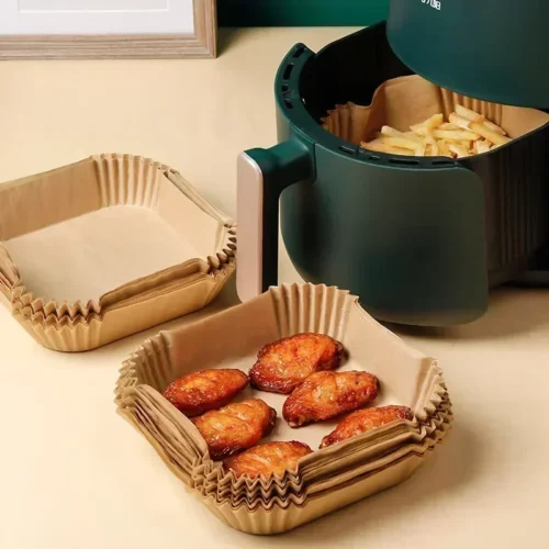 Keep your air fryer spotless with Nonstick Air Fryer Disposable Paper Liners. Oil-proof and heat-resistant, perfect for baking, frying, and easy cleanup.