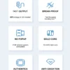 Original USB Quick Charger Cable for iPhone 14, 13, 12, 11 Pro Max, Mini, 8 Plus, XR, X, XS, SE - Fast Charging & Data Sync, 1m/2m