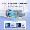 Original USB Quick Charger Cable for iPhone 14, 13, 12, 11 Pro Max, Mini, 8 Plus, XR, X, XS, SE - Fast Charging & Data Sync, 1m/2m