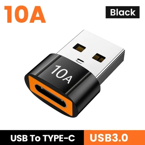 10A OTG Type C converter to USB 3.0 Converter, Fast Charging Data Adapter for Laptops and Smartphones