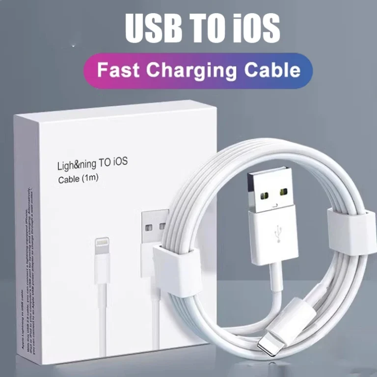 Original USB Quick Charger Cable for iPhone 14, 13, 12, 11 Pro Max, Mini, 8 Plus, XR, X, XS, SE - Fast Charging & Data Sync, 1m/2m