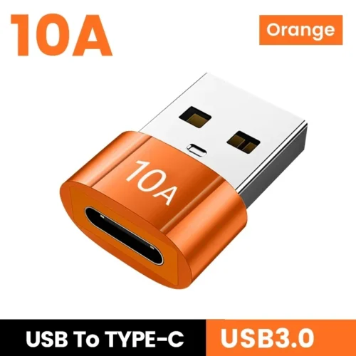 10A OTG Type C converter to USB 3.0 Converter, Fast Charging Data Adapter for Laptops and Smartphones