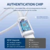 Original USB Quick Charger Cable for iPhone 14, 13, 12, 11 Pro Max, Mini, 8 Plus, XR, X, XS, SE - Fast Charging & Data Sync, 1m/2m