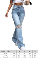 Stylish Wide Leg Flared Jeans