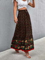 High Waist Long Skirt for Casual Holiday Vibes