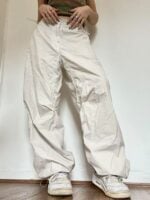 Casual Straight Leg Loose Bandage Waist Street Trend Overalls