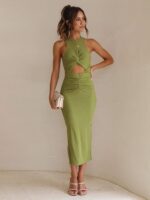 Slim Slit Dress | Casual Sleeveless Vacation Dress