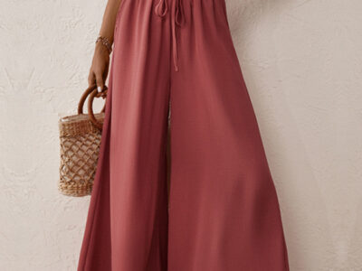 Our Latest Collection of Solid Color Big Horn Wide-Leg Pants