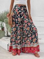 Discover Our Latest Collection of Floral Fashion Flared Wide-Leg Pants