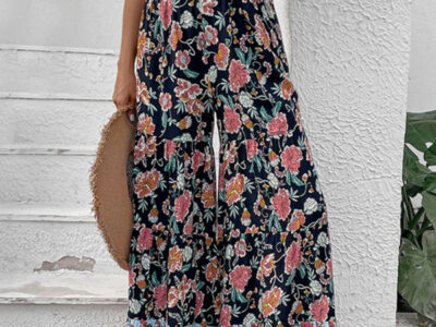 Discover Our Latest Collection of Floral Fashion Flared Wide-Leg Pants