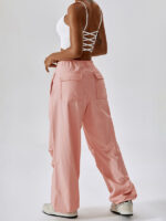 Relaxed Fit Straight-Leg Casual Overalls with Pockets