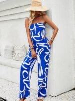 New Style Elegant Fashion Printed Vacation Two-Piece Set