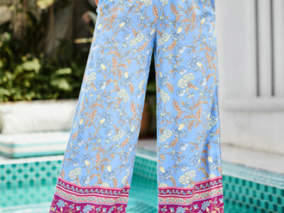 Contemporary Printed Casual Pants