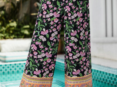 Contemporary Printed Casual Pants