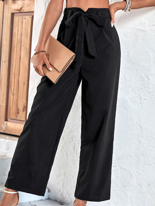 Black Cropped Casual Pants for Effortless Style