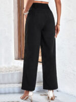 Black Cropped Casual Pants for Effortless Style