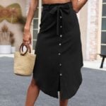 Solid Color Irregular Skirt for Fashion Forward Style