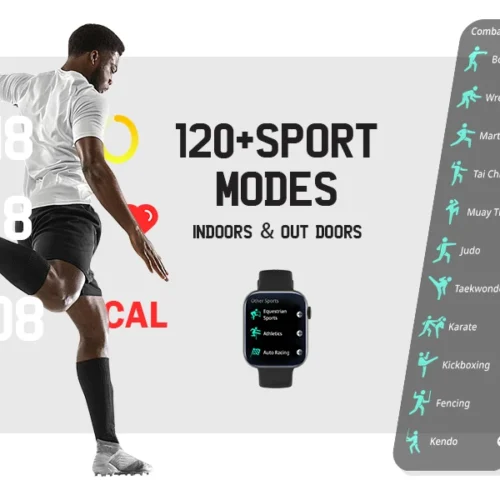 1.8" HD Smart Watch - Call Dials, Fitness Tracker, Heart Rate Monitor, 120+ Sports Modes, Health & Activity Watch
